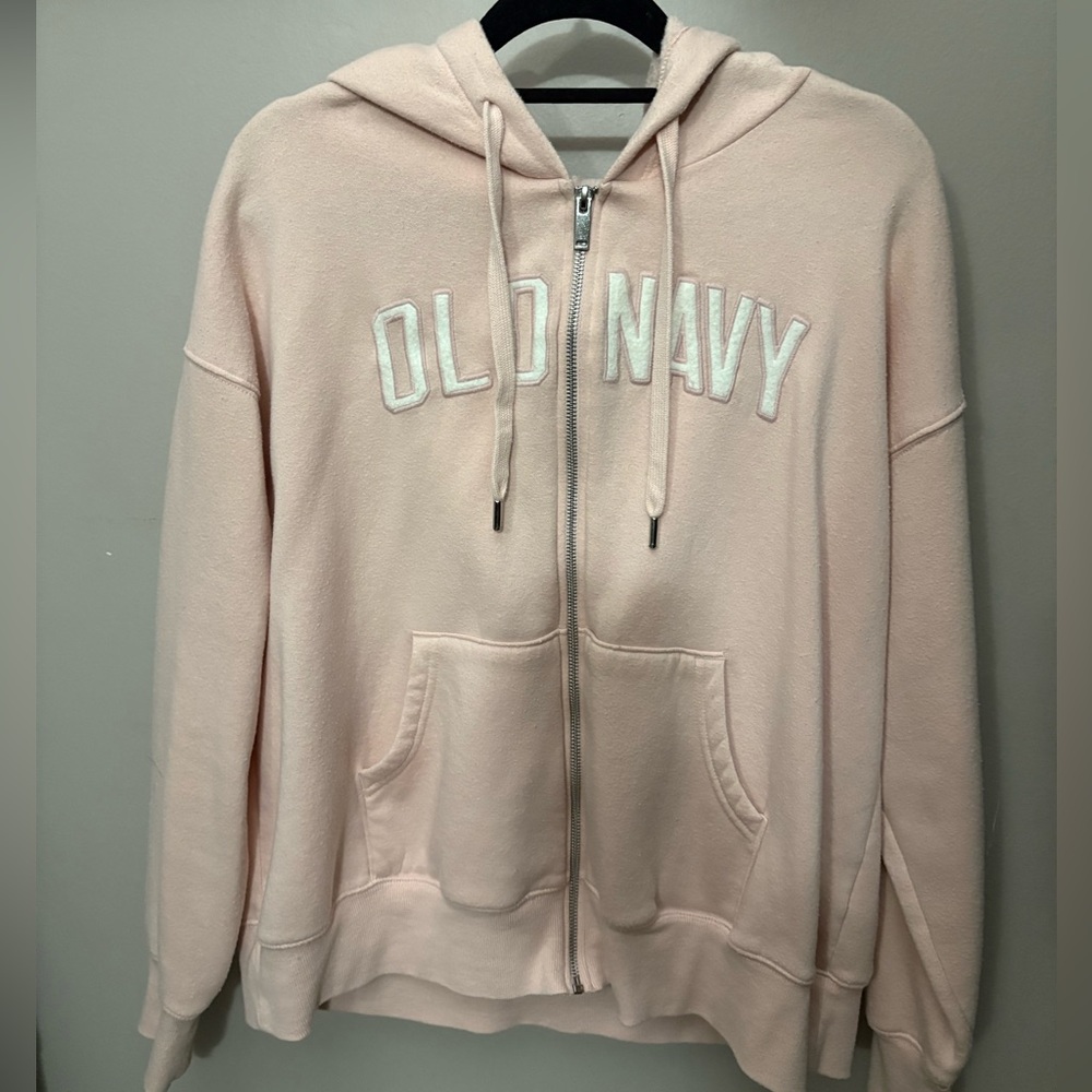 Old Navy Light Pink Zip Hoodie